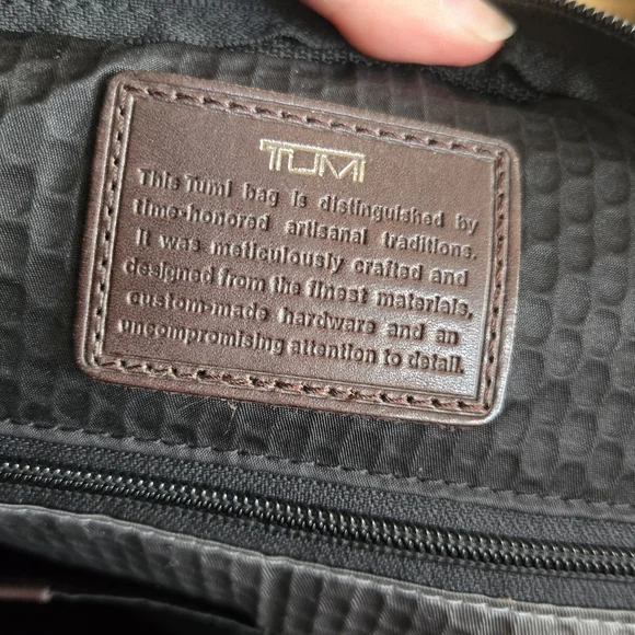 TUMI Black Bag 12x15 - Picture 7 of 9